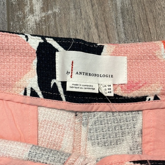 ANTHROPOLOGIE Georgie Scalloped Pique Daisy Floral Print Shorts NEW - Picture 6 of 8